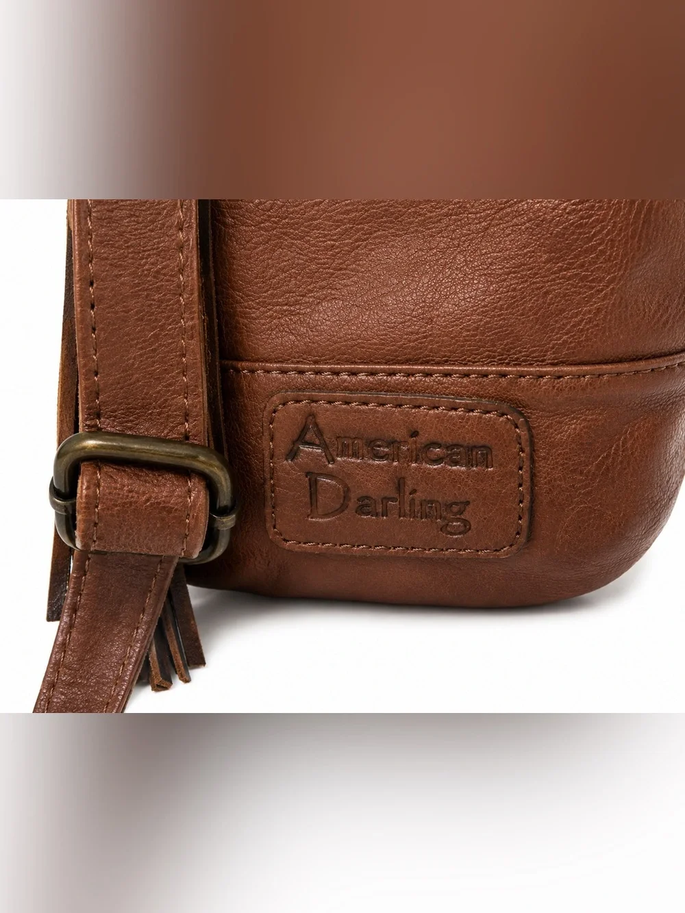 American Darling Hair-On Cowhide Leather Sling Backpack + Matching Card Holder⭐️